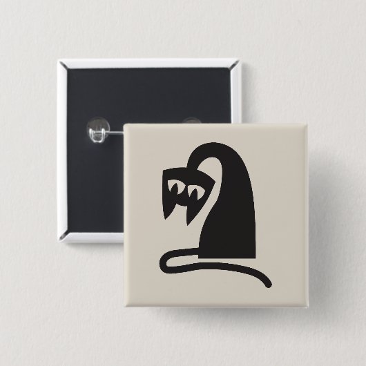 Scary Cat 缶バッジ (正面&裏面)