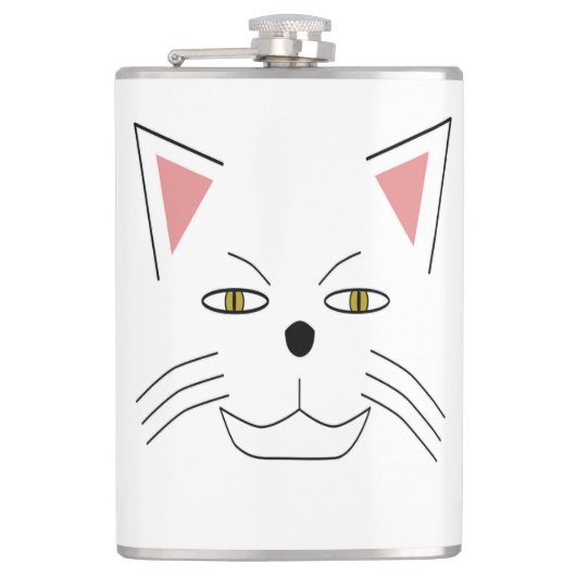 scary cat meow meow フラスク (正面)