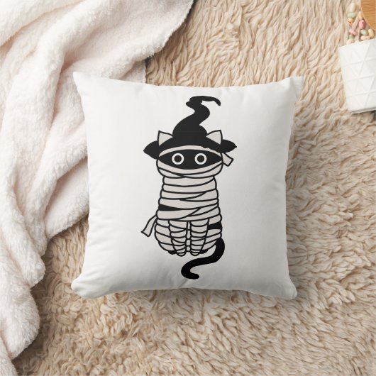 Scary cat wrapped クッション (ブランケット)