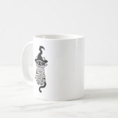 Scary cat wrapped コーヒーマグカップ (正面左)