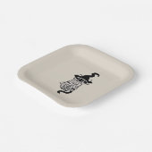 Scary cat wrapped ペーパープレート (傾斜あり)