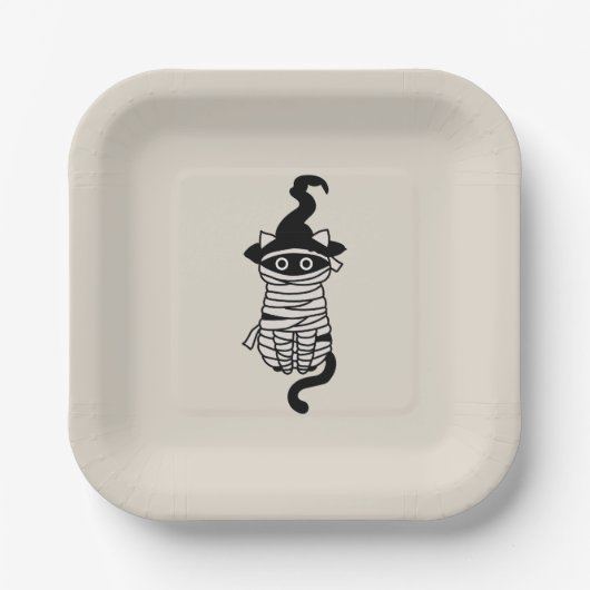 Scary cat wrapped ペーパープレート (正面)