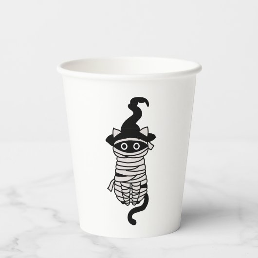 Scary cat wrapped 紙コップ (裏面)