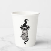 Scary cat wrapped 紙コップ (正面)