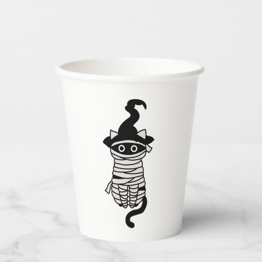 Scary cat wrapped 紙コップ (正面)