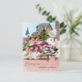 Scary Christmas Devil & Naughty List Warning ポストカード (スタンド正面)