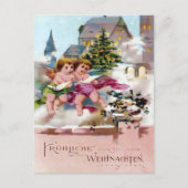 Scary Christmas Devil & Naughty List Warning ポストカード (正面)