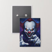 Scary Clown Badge 缶バッジ (正面/裏面)