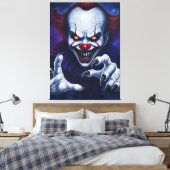 Scary Clown Canvas Print キャンバスプリント (インサイチュ (寝室))