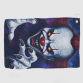 Scary Clown Golf Towel  ゴルフタオル (横)