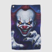Scary Clown Golf Towel  ゴルフタオル (正面)