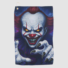 Scary Clown Golf Towel  ゴルフタオル