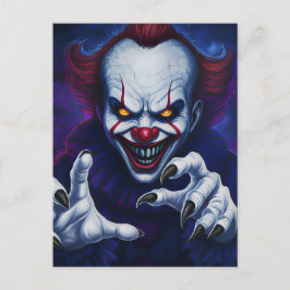 Scary Clown Postcard ポストカード