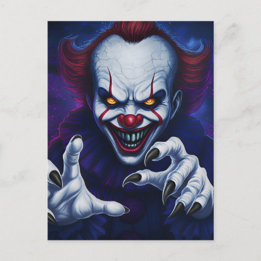 Scary Clown Postcard ポストカード (正面)