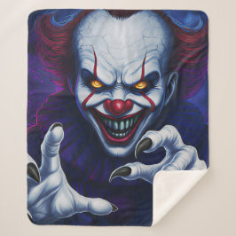 Scary Clown Sherpa Blanket シェルパブランケット