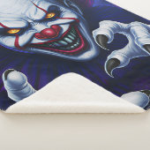 Scary Clown Sherpa Blanket シェルパブランケット (3/4)