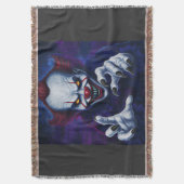 Scary Clown Throw Blanket スローブランケット (正面縦)