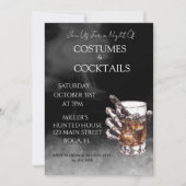Scary Costume and cocktails Halloween Party  招待状 (正面)