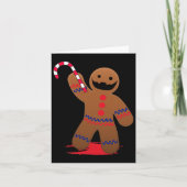 Scary Death Gingerbread Man For Halloween  カード (正面)