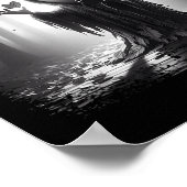 Scary Face Horror Poster Halloween Ghost Heart Sha ポスター (角)