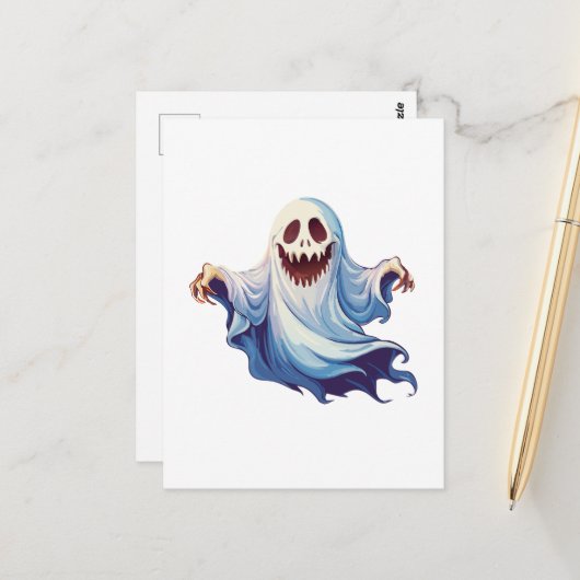 Scary ghost ポストカード (正面/裏面インサイチュ)