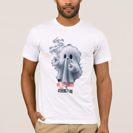 Scary Ghost D1-Halloween costumes Tシャツ (正面)