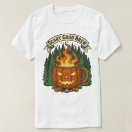 Scary Good Brew Pumpkin Mug Halloween Design Tシャツ