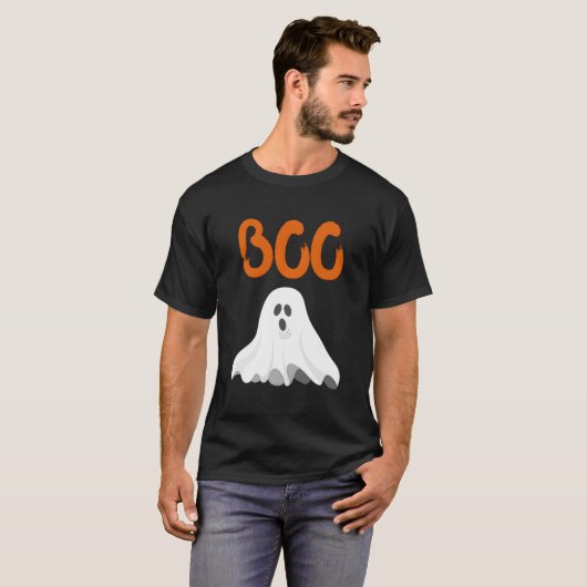 Scary Halloween Boo Ghost Tシャツ (正面フル)
