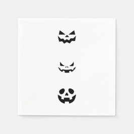 Scary Halloween Faces スタンダードカクテルナプキン