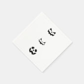Scary Halloween Faces スタンダードカクテルナプキン (角)