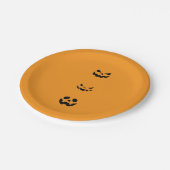 Scary Halloween Faces ペーパープレート (アングル)