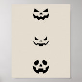 Scary Halloween Faces ポスター (正面)