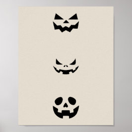 Scary Halloween Faces ポスター