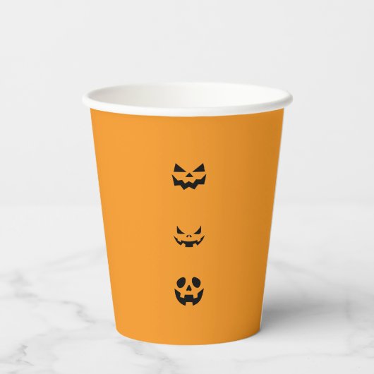 Scary Halloween Faces 紙コップ (裏面)