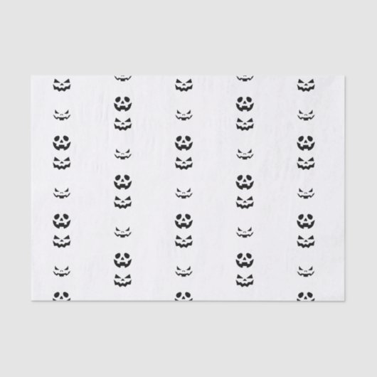 Scary Halloween Faces 薄葉紙 (正面)