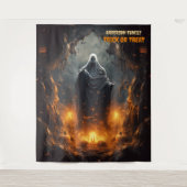 Scary Halloween Ghost Hanging タペストリー (正面)