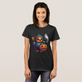Scary Halloween Kiwi Bird Ghost Spooky Candy Bag 5 Tシャツ (正面フル)