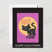 Scary Halloween Night with Pumpkin Party ポストカード (正面/裏面)