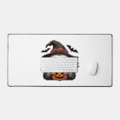 Scary Halloween Sloth Witch Hat Costume Spooky Sea デスクマット (キーボード&マウス)