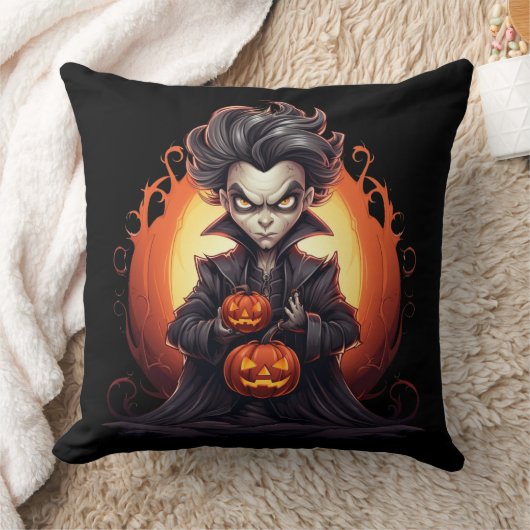 Scary Halloween Vampire クッション (ブランケット)