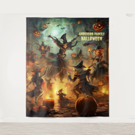 Scary Halloween Witches Hanging タペストリー