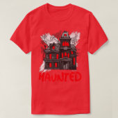 Scary Haunted House Horror Art  Tシャツ (デザイン正面)