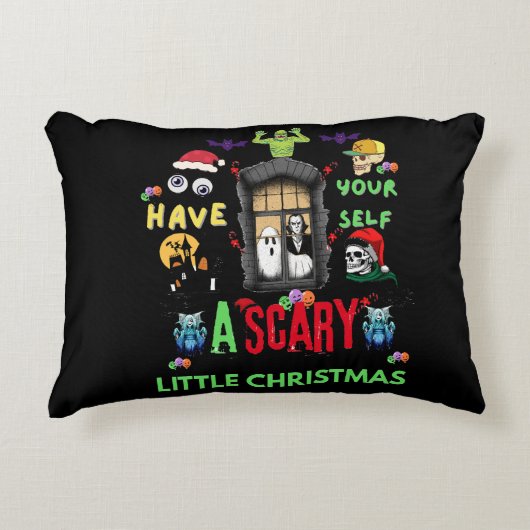 Scary Little Christmas Horror Holiday Design   アクセントクッション (正面)