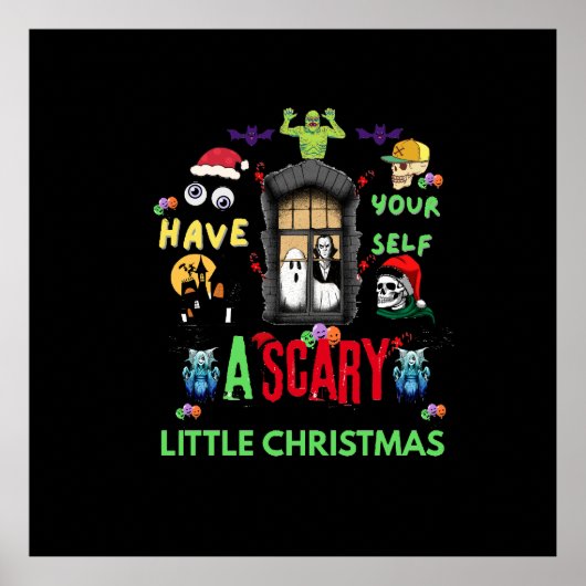 Scary Little Christmas Horror Holiday Design   ポスター (正面)