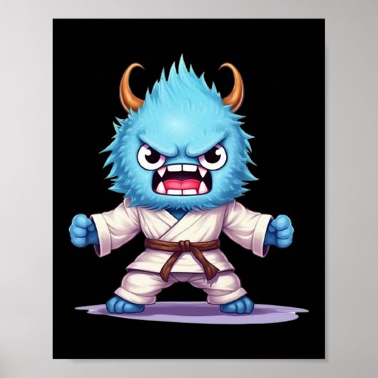 Scary Martial Arts Fighter Karate Boxer Comt Kung  ポスター (正面)