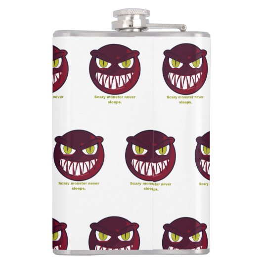 Scary monster never sleeps. フラスク (裏面)