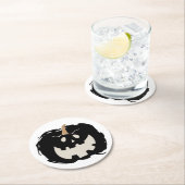 Scary Pumpkin ラウンドペーパーコースター (インサイチュ)