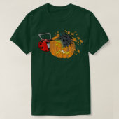 Scary Pumpkin Carving Halloween Chainsaw Pumpkin F Tシャツ (デザイン正面)