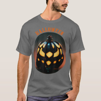 Scary Pumpkin Halloween, JackOLantern Head Face Sc Tシャツ