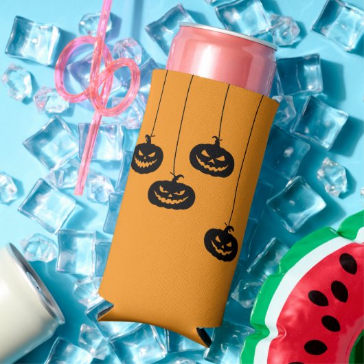 Scary Pumpkin hanging スリム缶クーラー (インサイチュ 夏)